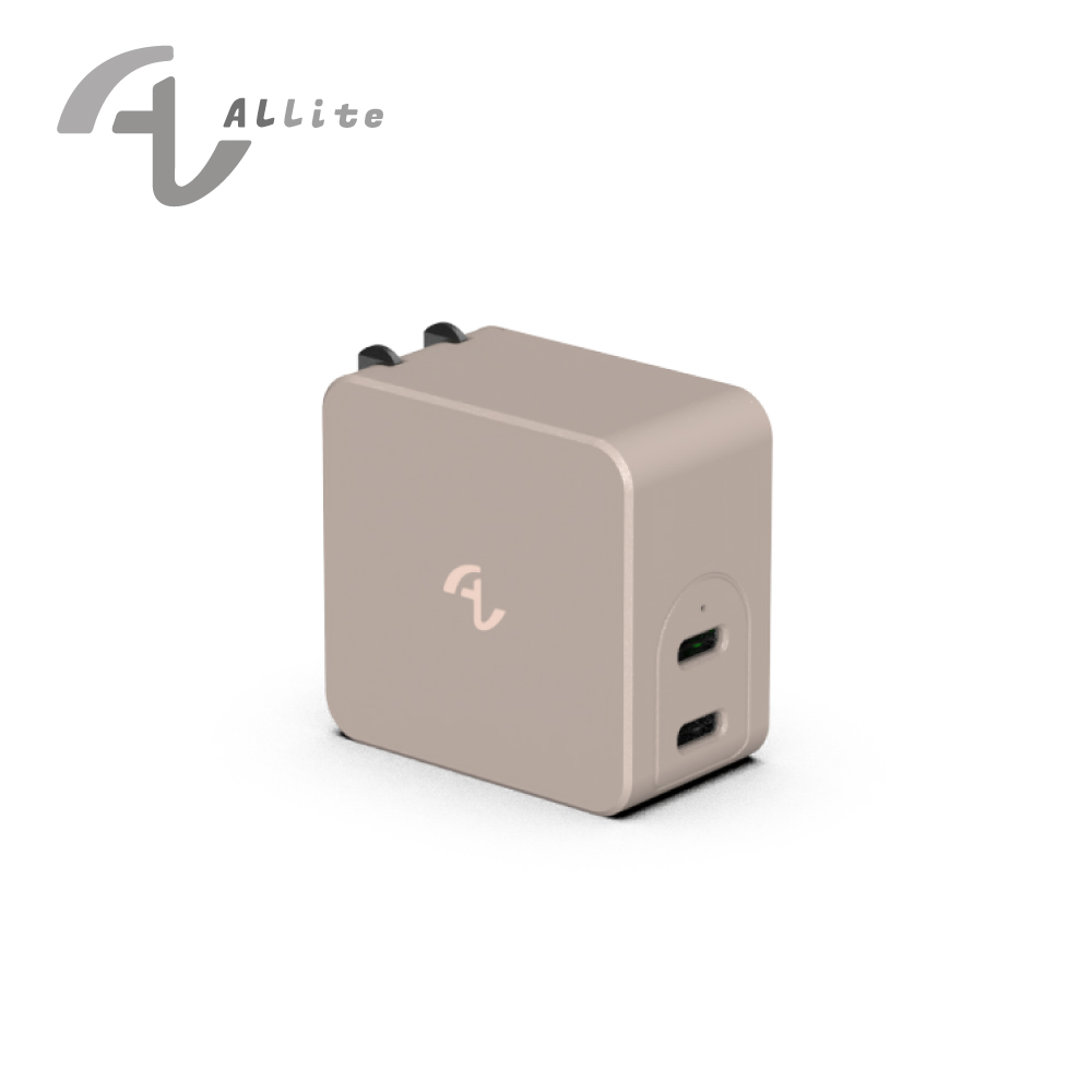 [OneMore Co., Ltd.] Allite GaN Dual-Port USB-C Fast Charger｜ Milk tea color, , large