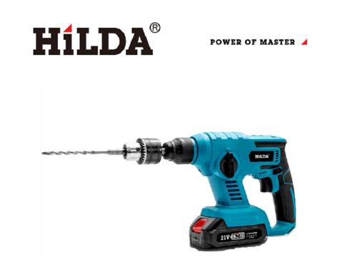 【HILDA】希爾達電動工具 21V 雙電 免出力兩用錘鑽 HL21-H2, , large