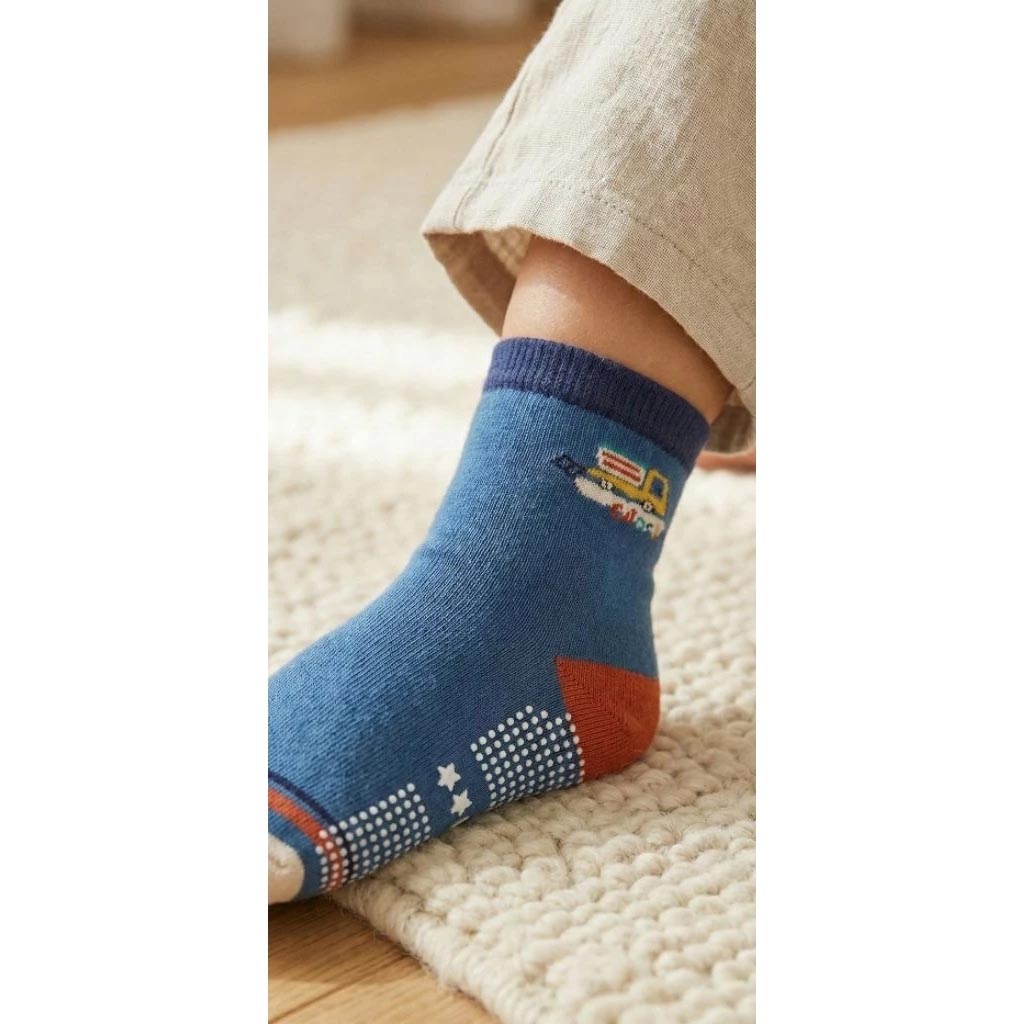 Kaimei Cotton Industry | 10 pairs of random excellent pure cotton non-slip children's socks, travel car style children's socks, cartoon children's socks, cute socks, boys and girls socks 17-21cm, , large