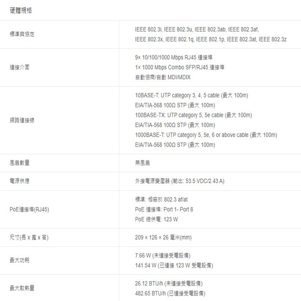 TP-LINK 昌運監視器 TL-SG1210MPE 10埠 Gigabit 簡易智慧型交換器 8埠PoE+, , large