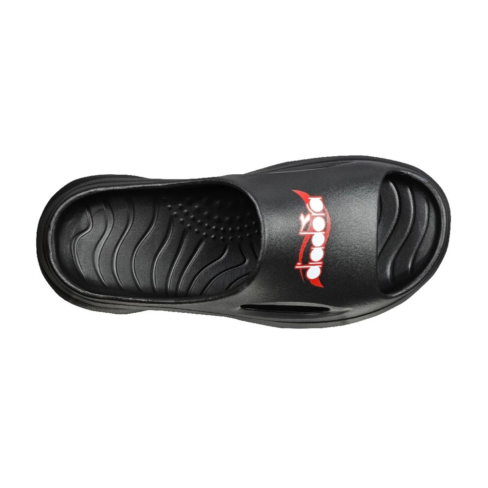 DIADORA迪亞多那 休閒運動拖鞋 男鞋 簡約 時尚 休閒 逛街 人體工學 紓壓 緩震 EVA 排水 止滑 黑 白 灰, , large