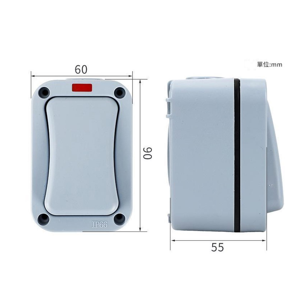 防水開關一開雙控窄款, , large