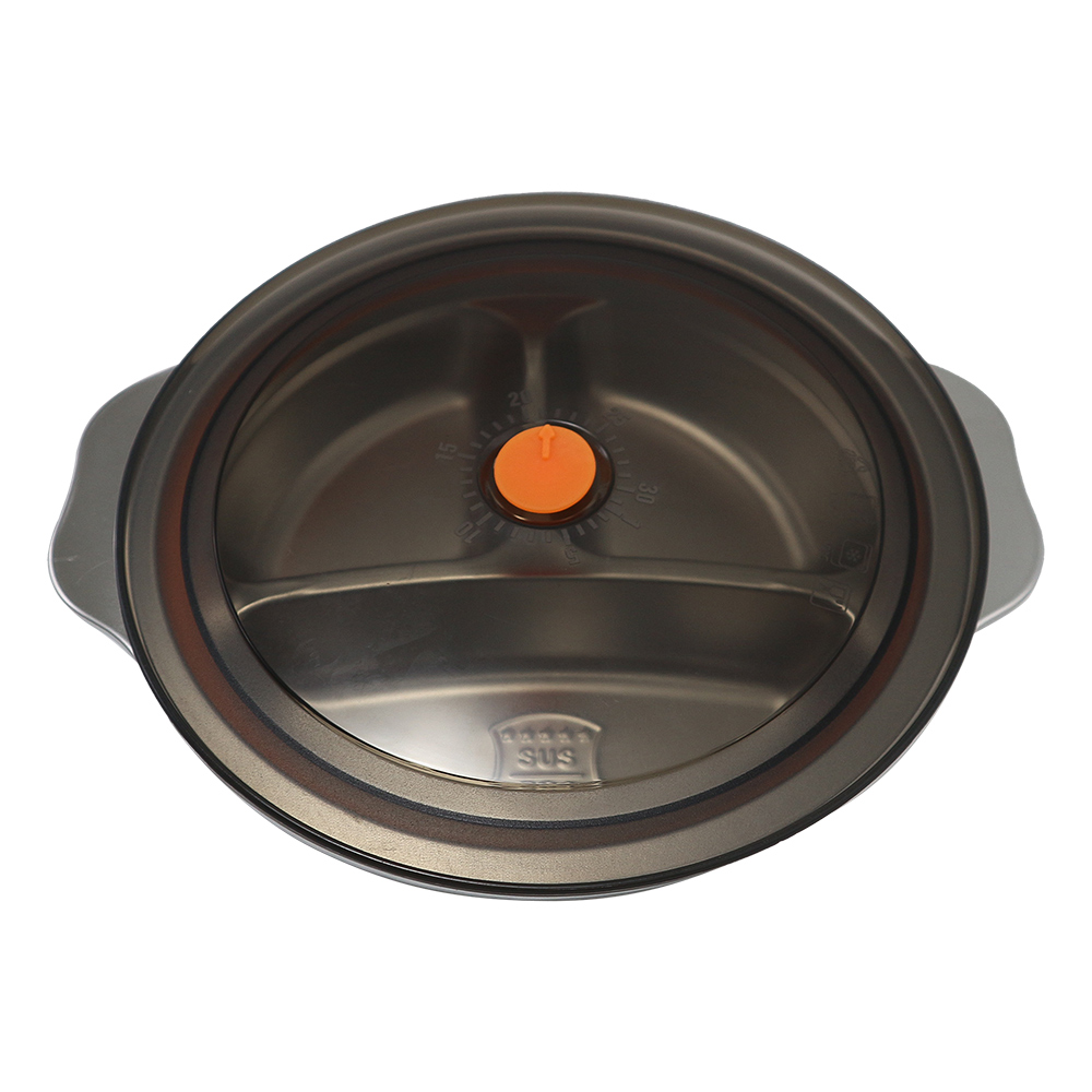 LINOX三格密封304不鏽鋼餐盤-19.5cm-小-3入