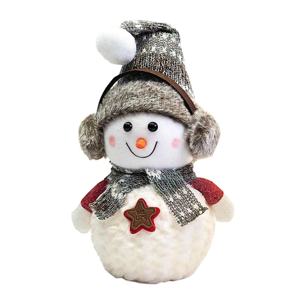 摩達客-超萌聖誕雪人毛氈擺飾(大)單入_交換禮物耶誕派對, , large