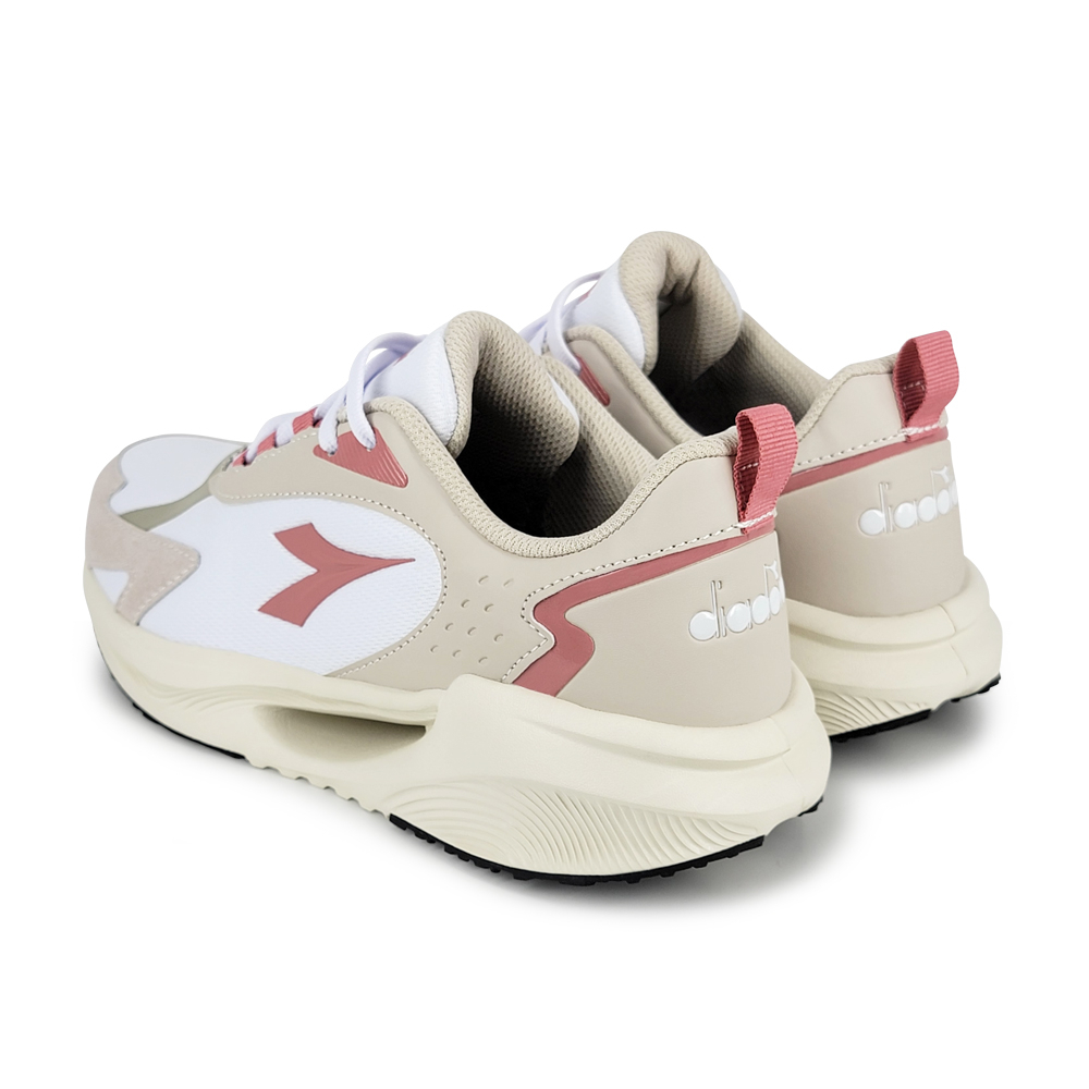 DIADORA迪亞多那 時尚彈力運動鞋 女鞋 女運動鞋 增高 修身 吸震 厚底 輕量 減壓 彈力棉鞋墊 防滑 白粉 灰金, , large