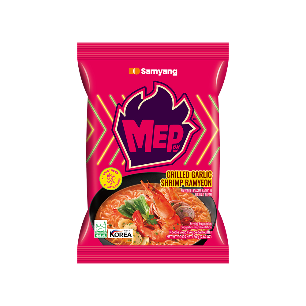 【三養】大蒜鮮蝦風味湯麵 80g (效期2026.06.05) (貨號SAM2061), , large