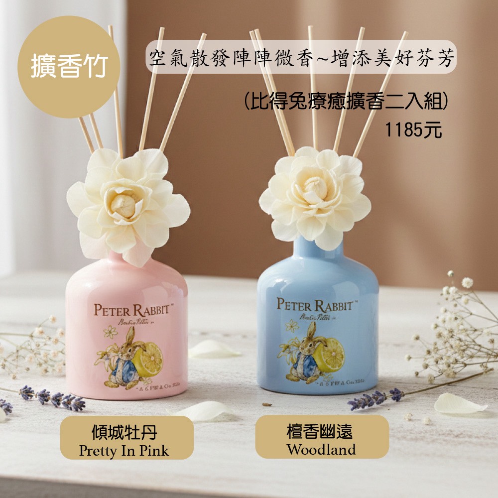【世豐】【Peter Rabbit 比得兔】療癒擴香200ml(2入組)-藍色, , large