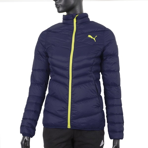 Puma Keepheat 女 羽絨外套 可摺收 亞洲版 保暖 冬季 輕量 立領 深藍 [59044706], , large