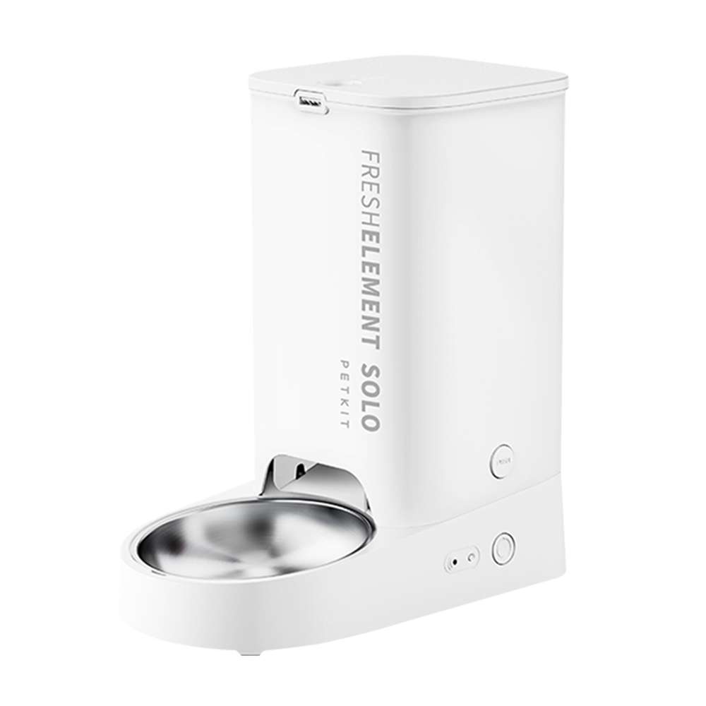 摩達客寵物-Petkit佩奇 智能寵物餵食器SOLO｜月光白, , large