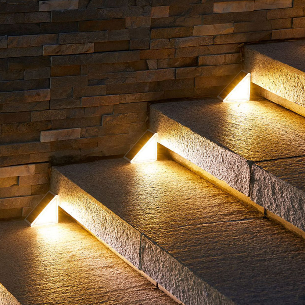 Solar-Powered Step Light – Warm White (2 Pcs/Set), 暖光（兩入）, large