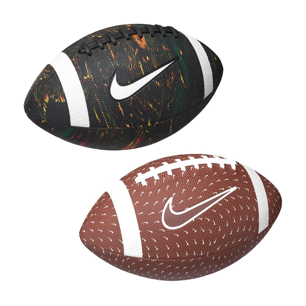 NIKE PLAYGROUND 橄欖球 9號球 美式橄欖球 比賽 訓練 戶外 運動 橡膠 耐用 緊密 黏手 手感佳 黑 棕, , large