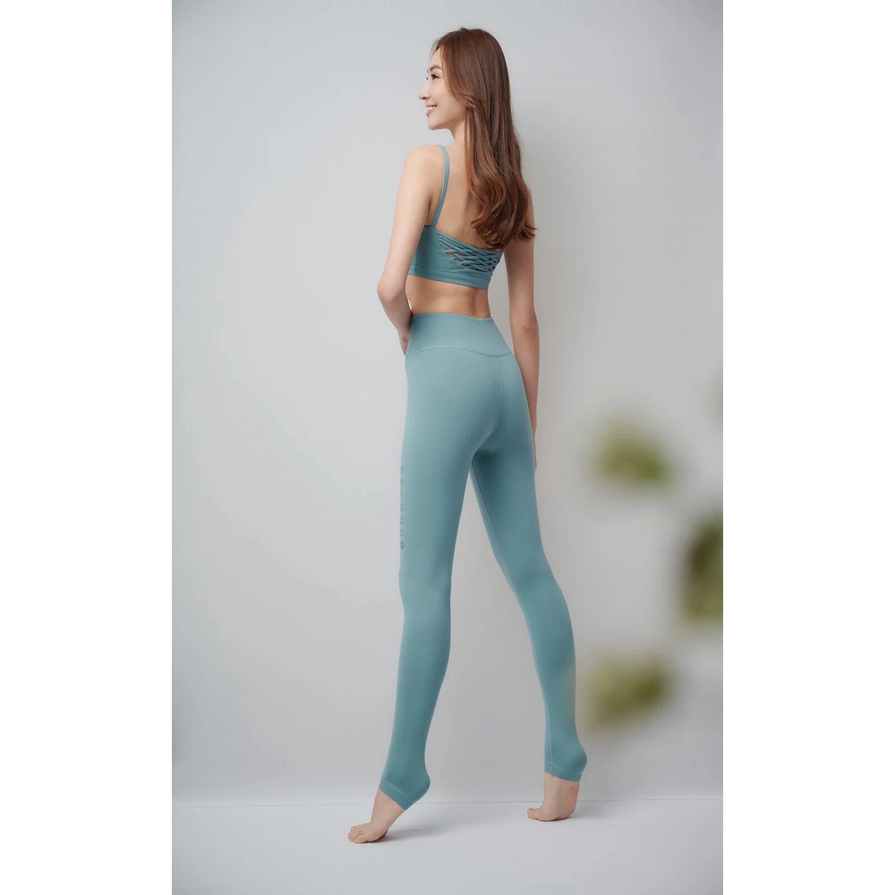YOGA FLOW Chakra Pants - 脈輪柔彈緊身長褲 - 尼羅藍 Nile Blue, , large