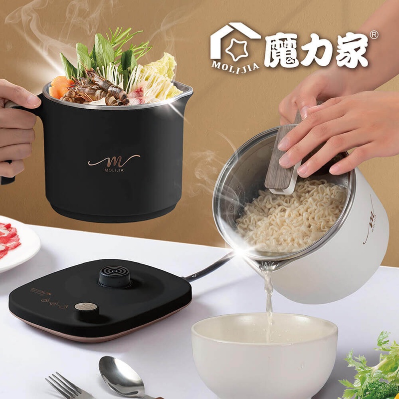 【MOLIJIA 魔力家】M29 保溫分離式快煮鍋1.7L-麥穗白, , large