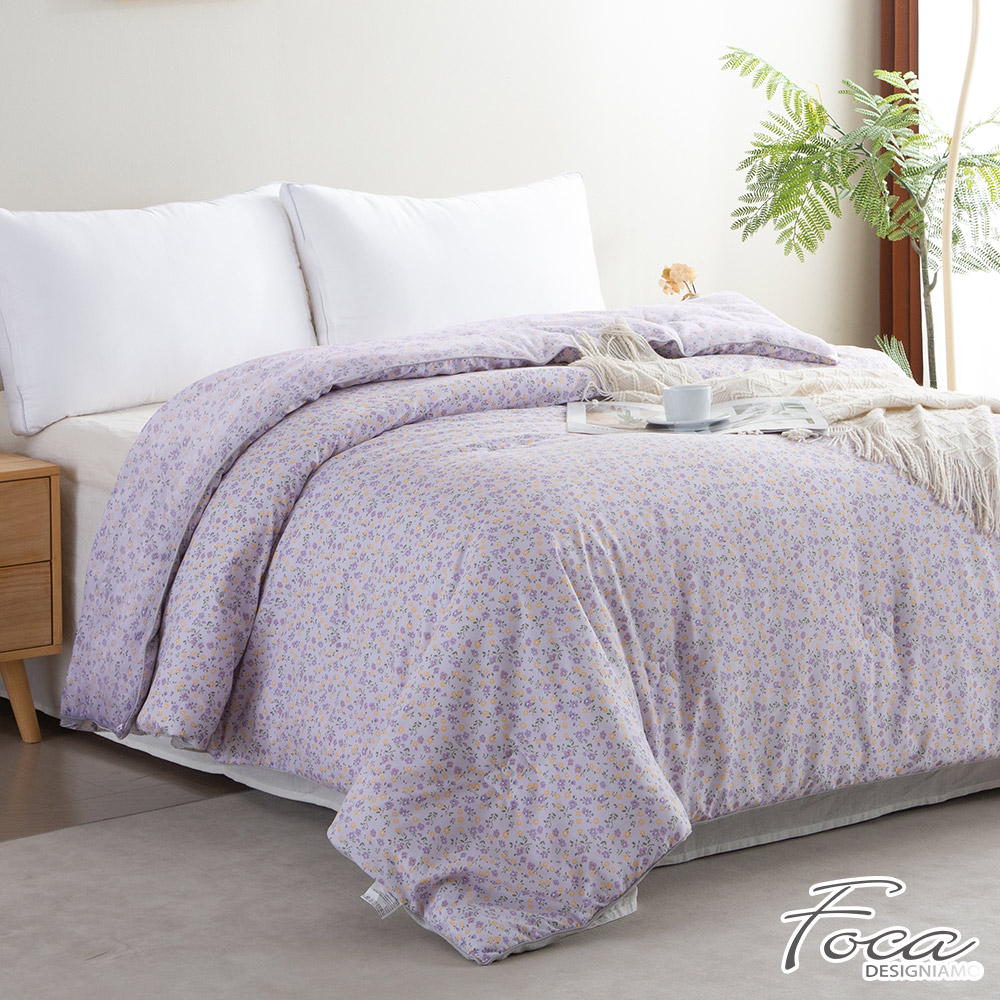 【FOCA】Tranquil Style - Gray | 100% Washable Fleece Down Comforter (Double 180x210cm)