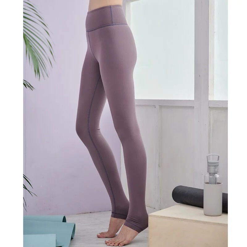 YOGA FLOW Hedy Pants - 簡單俐落長褲 - 煙燻紫 Brownish Purple