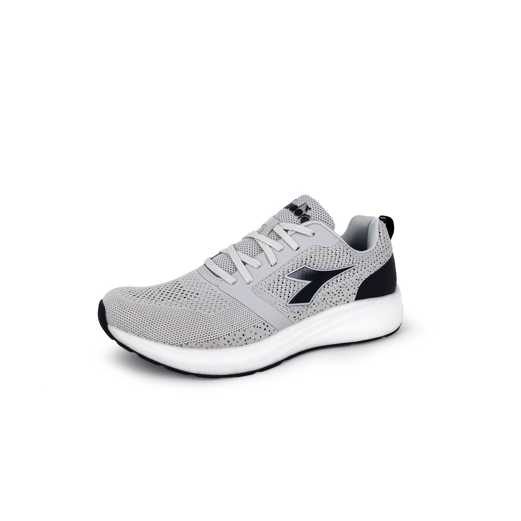 DIADORA迪亞多那 專業避震慢跑男鞋 男運動鞋 慢跑鞋 吸濕 排汗 透氣 散熱 保護後跟 Q彈 輕量 止滑 黑 灰, , large