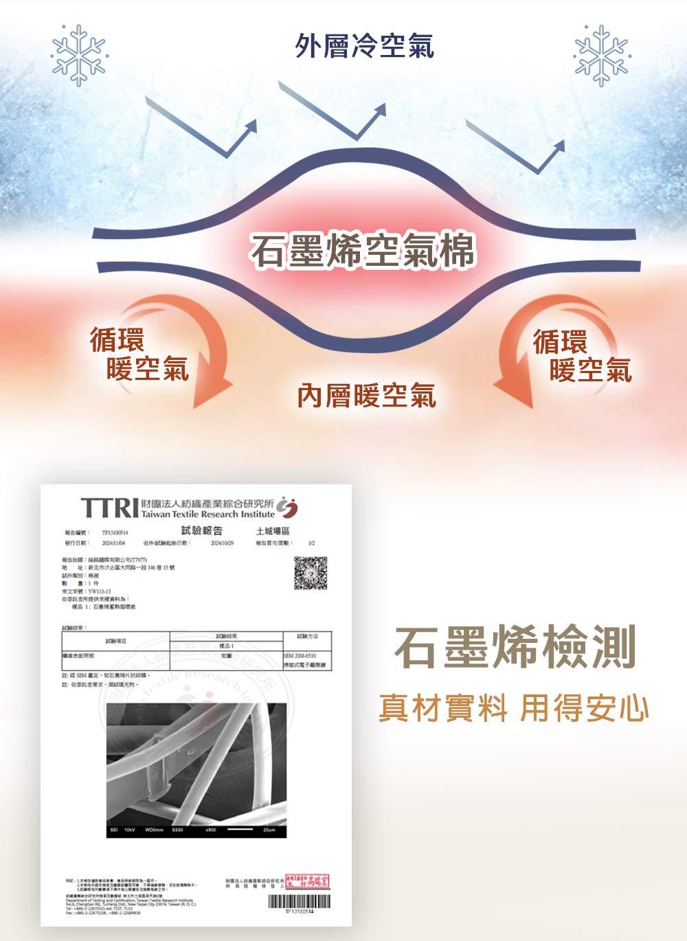 【日本旭川】生命磁石墨烯蓄熱循環被 保暖 熱能循環被 石墨烯冬被, 秋葉白, large