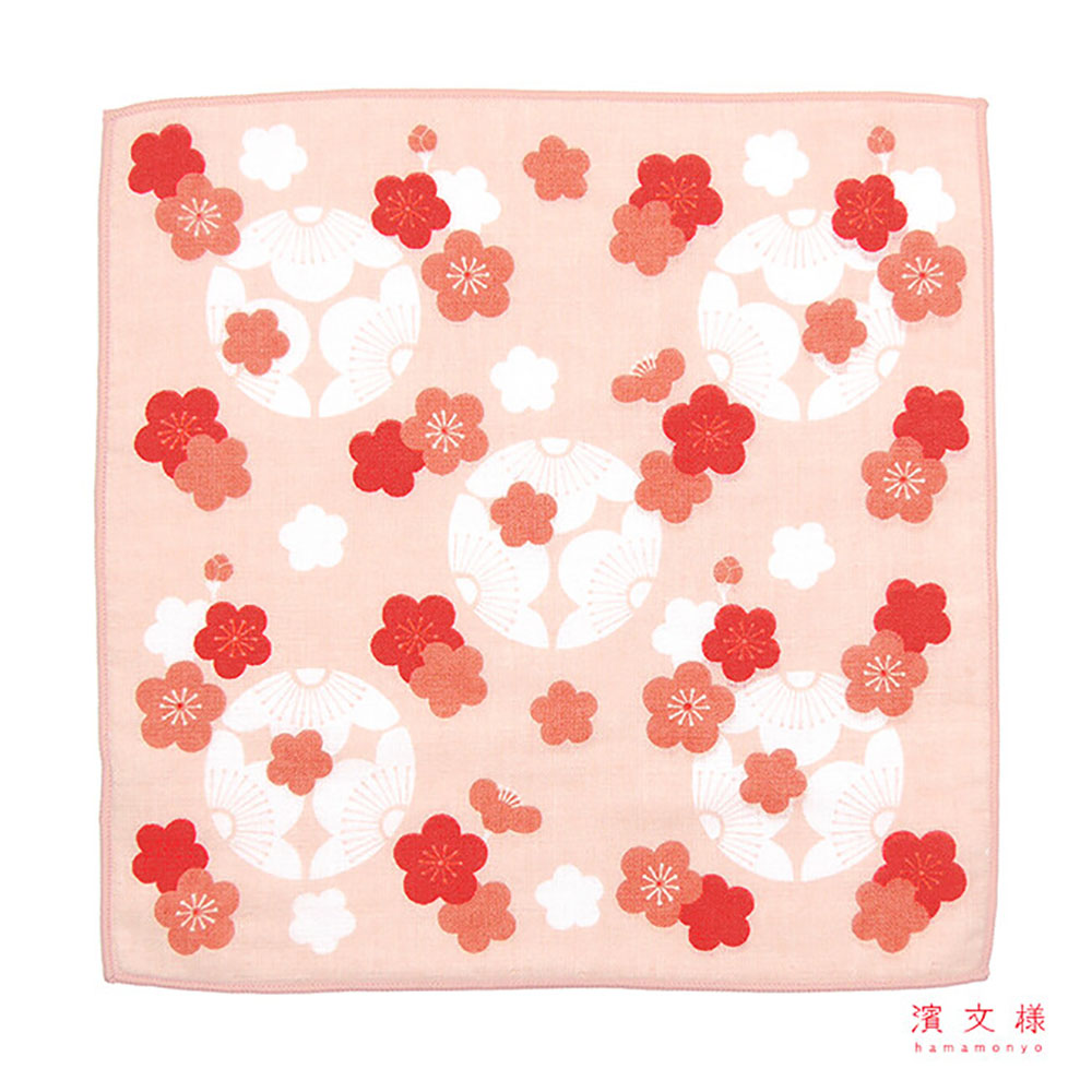 [瑪莎利亞]　日本製【濱文漾】純棉手帕/方巾－梅花共舞（3入組）, , large
