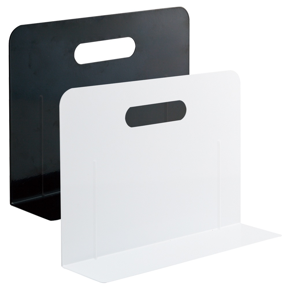 LIHIT LAB. 白色L型書靠附磁鐵(A-7352-0)白