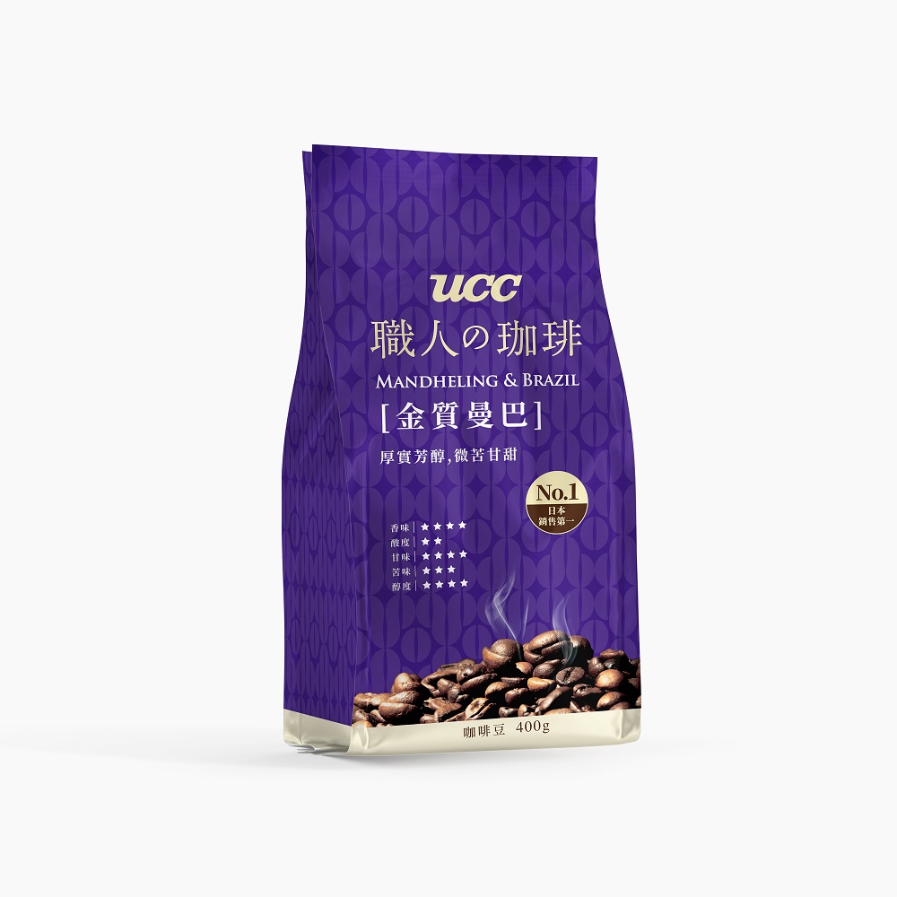 UCC 職人珈琲-金質曼巴咖啡豆400g, , large