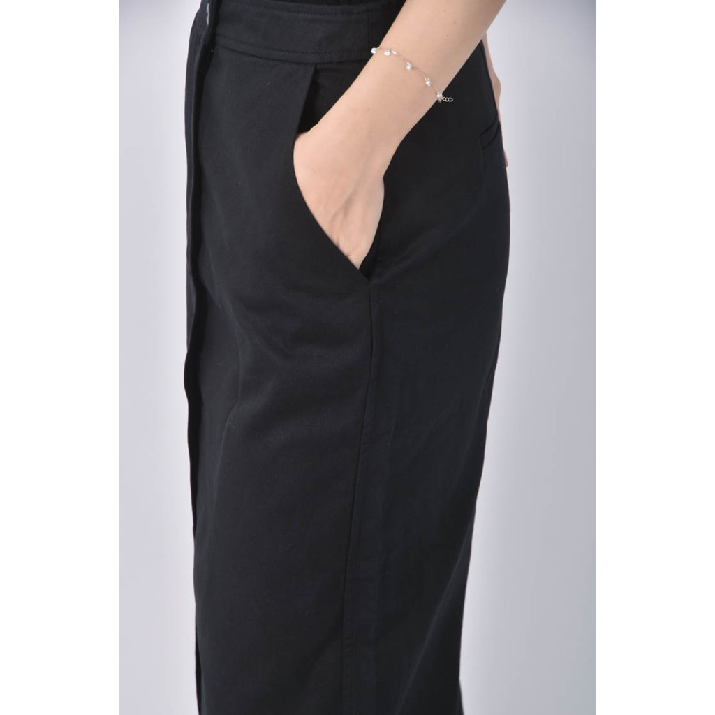 (M) studio doe直筒黑色長裙二手衣, , large