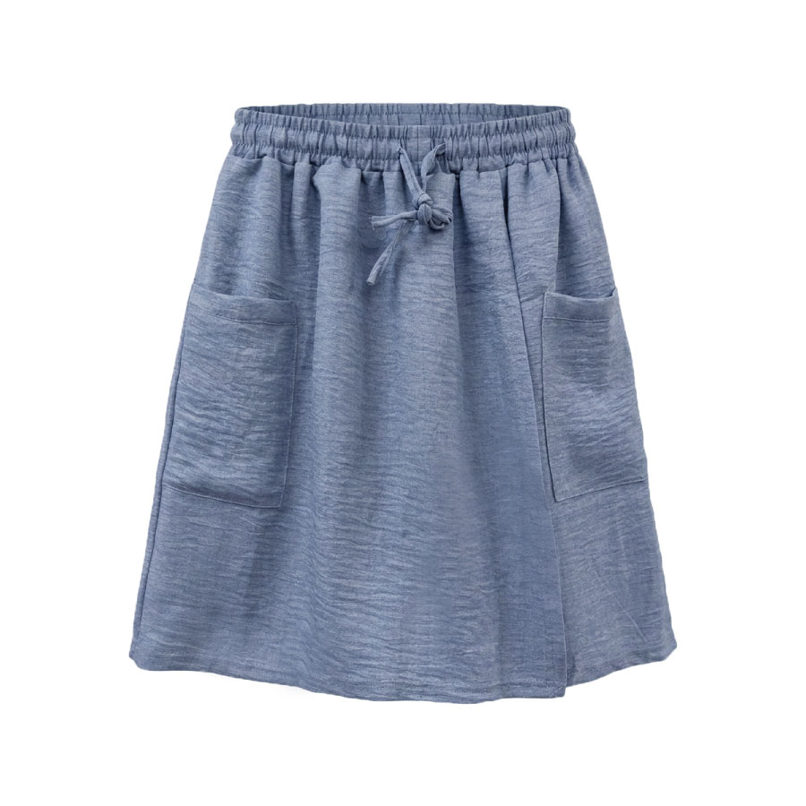 冰皺垂感一片式褲裙 TM-8002, , large