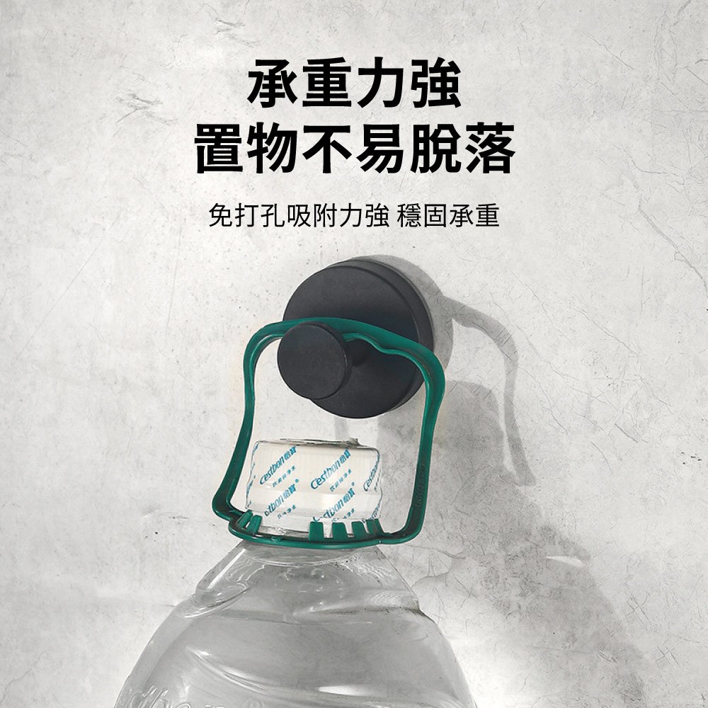 【APEX】不鏽鋼真空免打孔吸盤掛勾 銀色 2入組, , large