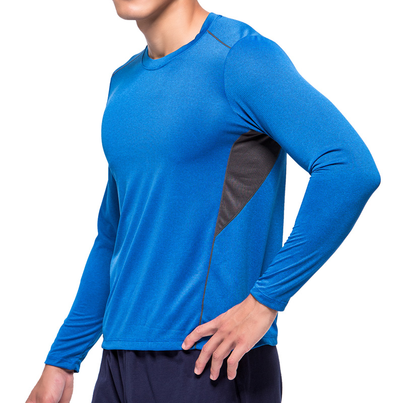 三槍牌男速乾吸排長袖衫, , large