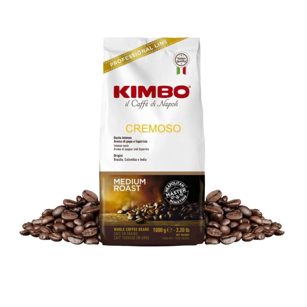 義大利KIMBO奶香咖啡豆1kg, , large