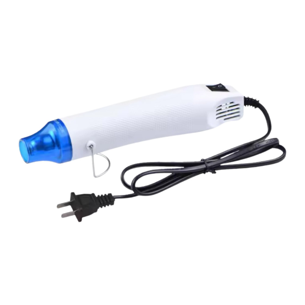 110V mini handheld heat gun - blue/white, , large