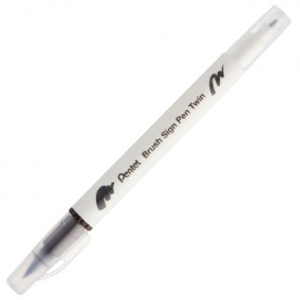 【 Pentel 飛龍 】雙頭柔繪筆 10支/盒 SESW30C   -  多款可選, , large
