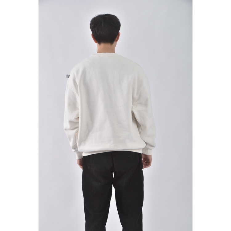 (L) 【范姜彥豐私服】nautica男裝落肩白色長袖上衣二手衣, , large
