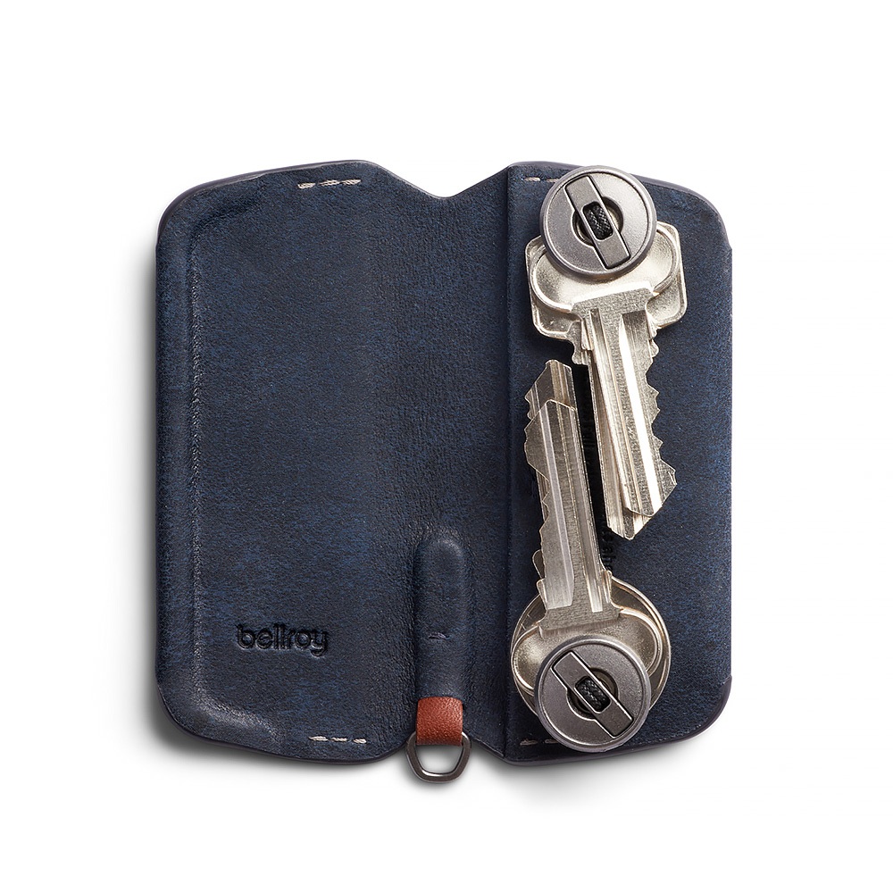 |快速出貨|Bellroy 磁吸式鑰匙包 鑰匙圈 優質皮革 Key Cover Plus 系列 第三版-深海藍, , large