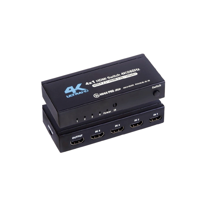 昌運監視器 HD-401SW-S1 4K HDMI 四進一出影像切換器 支持3D影像格式, , large