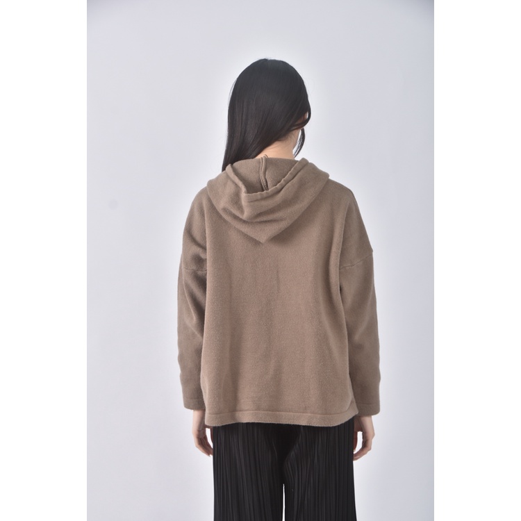 (XL) iamagie femme韓牌排扣棕色外套二手衣, , large