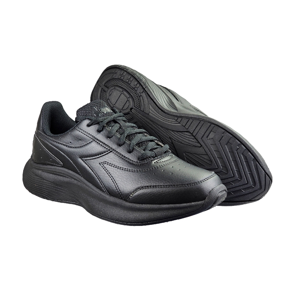 DIADORA迪亞多那 義大利進口 輕量運動慢跑鞋 女運動鞋 女鞋 EASY RUN 時尚 素色 耐磨 防滑 黑 白, , large