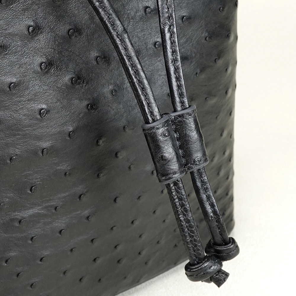 【M2nd】 Ostrich Bucket Bag, , large