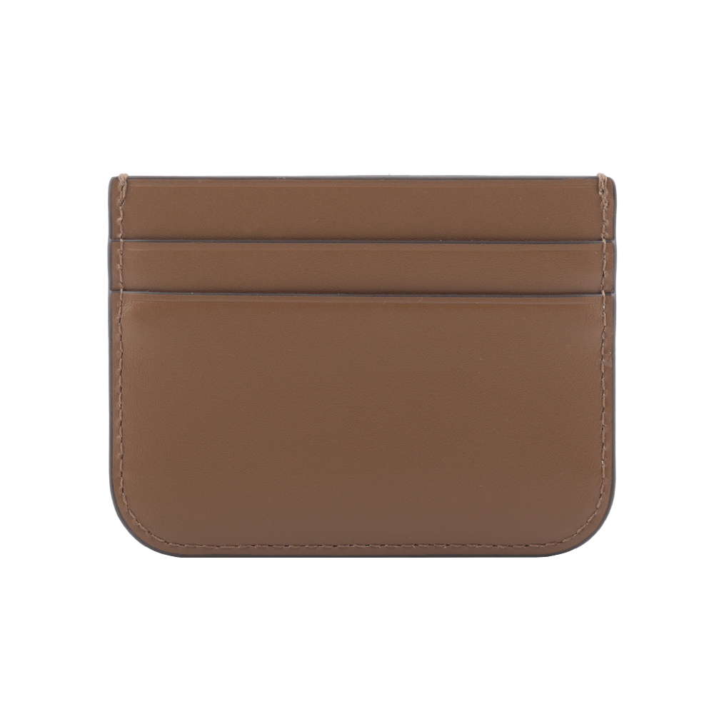 TORY BURCH Eleanor 大標誌小牛皮4卡卡片/名片夾/駝色, , large