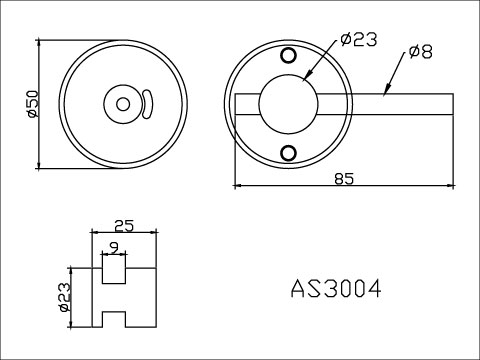 【協進五金】圓型門扣#304砂光(適用門厚12-18MM), , large