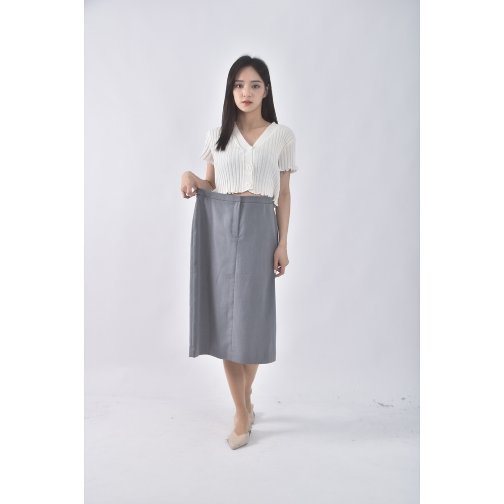 (L) u2質感綠色長裙二手衣