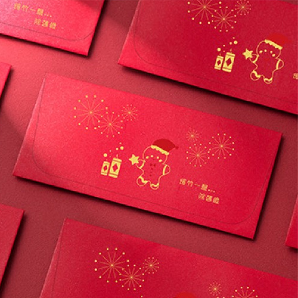 1A 2026 馬年 西式 紅包袋 爆竹一聲 除舊歲 10張入 /包 2015, , large