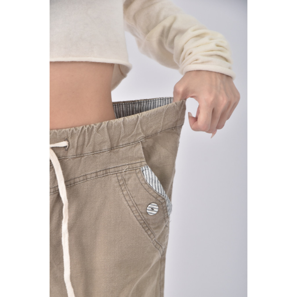 (2XL) 綁帶棕色長褲二手衣, , large