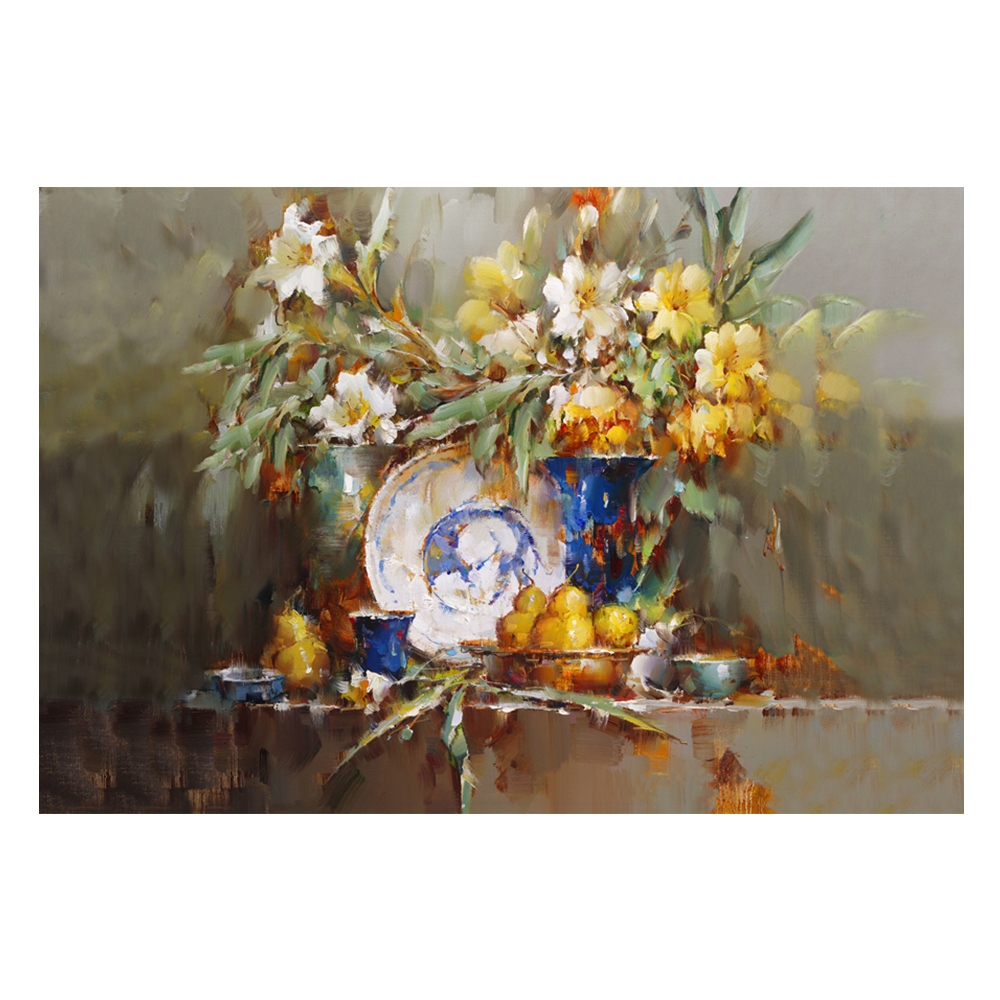 【御畫房】富貴花開之二 國家一級畫師手繪油畫60×90cm(VF-198), , large