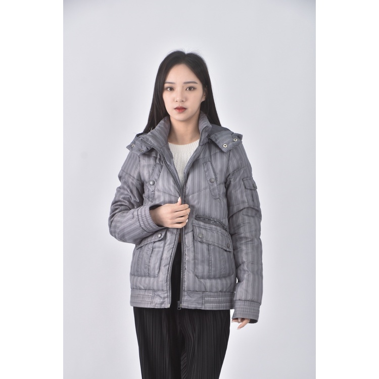 (S) le coopen質感格紋黑色外套二手衣, , large