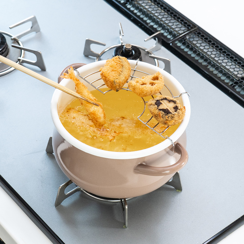 [誠貫]日本和平FREIZ 琺郎深鍋20cm(灰色) RB-3247, , large