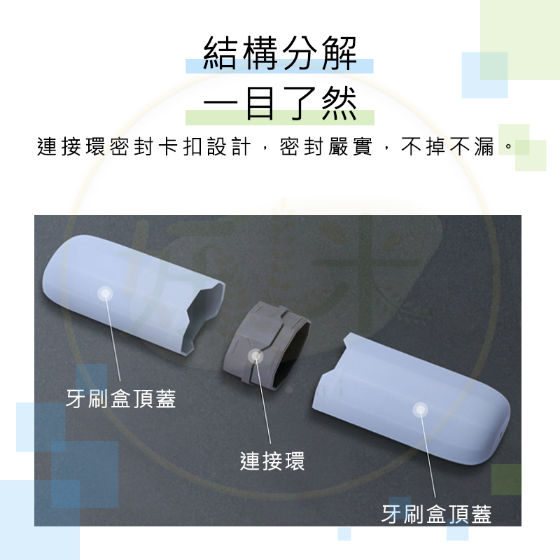 【好米企業社】牙刷旅行盒 旅行牙刷盒 旅行收納盒 電動牙刷盒 旅行漱口杯 黑色, , large