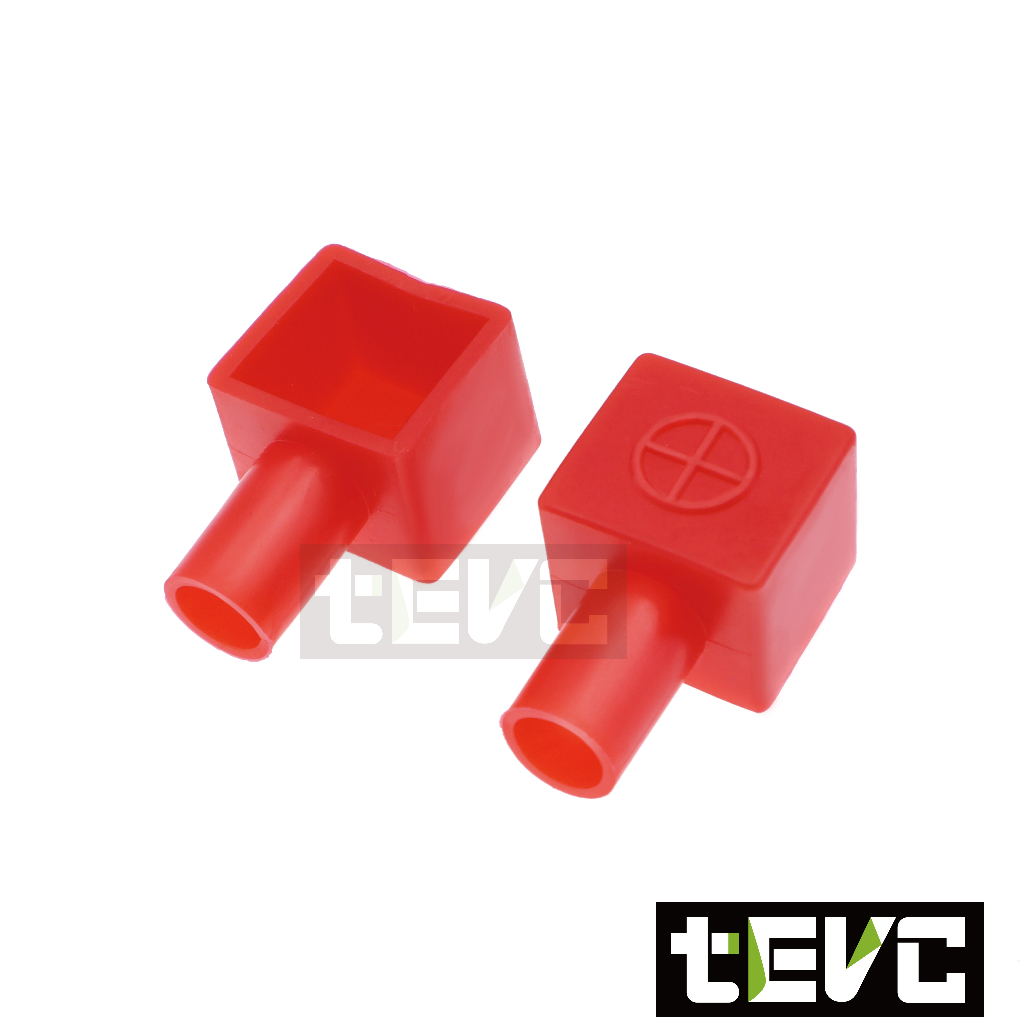 《tevc》BK005 電瓶保護 絕緣保護套 橡膠套 防塵蓋-紅色, , large