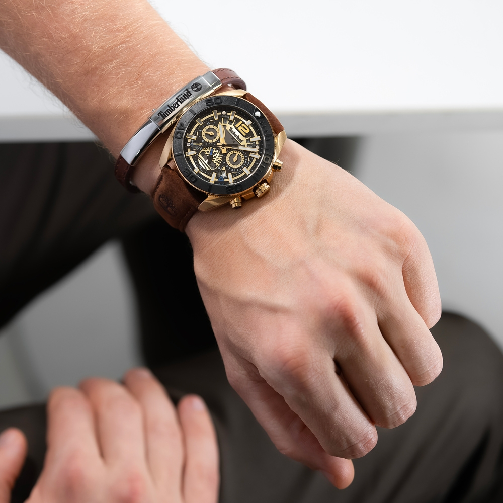Timberland 天柏嵐 三眼多功能手錶-44mm TDWGF0041702, , large