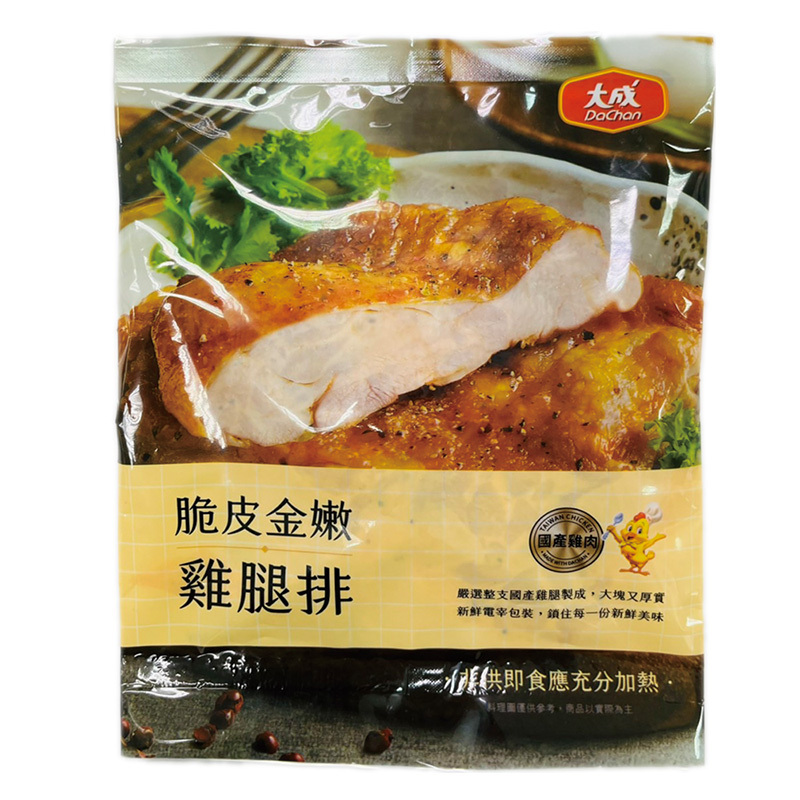 大成冷凍脆皮金嫩雞腿排200g(箱購), , large
