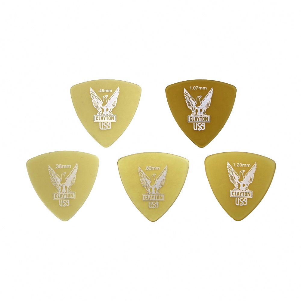 Clayton Ultem Rounded Triangle Picks 吉他彈片多種厚度款(三片、十片組)【敦煌樂器】, , large